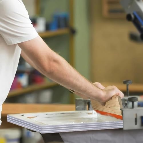 1pc Screen Printing Kit - with 50-420 Mesh, Squeegee, Emulsion Coater & Clamp for DIY T-Shirt, Paper, and Plastic Printing(A3kitsx150Tx380mesh) - size: A3kitsx150Tx380mesh