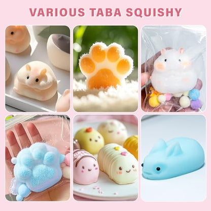 Taba Squishy Kit 16 OZ Liquid Silicone for Squishy Making Kit Fufu Squishies Making Kits Silicone Rubber DIY Decompression Gift