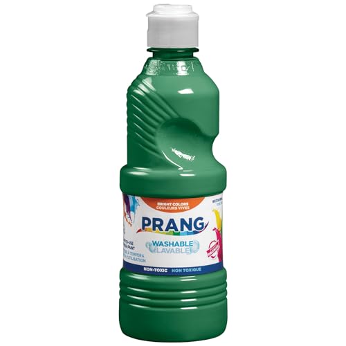 Prang Washable Tempera Paint, Green, 16 Oz., 1 Count - color: Green, size: 16 Fl Oz (Pack of 1)