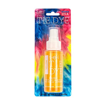 S.E.I. Desert Yellow Tie Dye Spray Bottle: 2oz. Non Toxic Fabric Dye Spray, DIY Permanent Clothing Dye, Ready to Use Tie Dye Supplies - 2 Pack - color: Desert Yellow, size: 2-Ounces