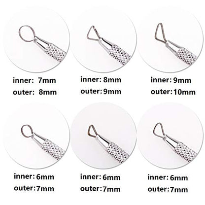 Zuoyou 6 PCS Clay Pottery Sculpting Tools Set Pottery Clay Sculpture Caving Scraper Craft Modelling Tools