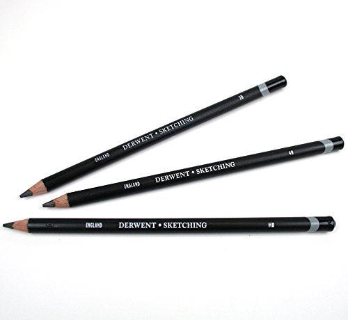Derwent Sketching Pencils, 4mm Core, Pack, 4 Count (39003) - size: 4 Count (Pack of 1)