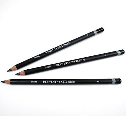 Derwent Sketching Pencils, 4mm Core, Pack, 4 Count (39003) - size: 4 Count (Pack of 1)