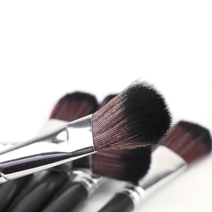GSHLLO 6 Pcs Professional Watercolor Mop Brushes Blending Paint Brushes Acrylic Painting Oval Brush Wooden Handle Stencil Brush Artist Gouache Paint Brush Set for Beginners