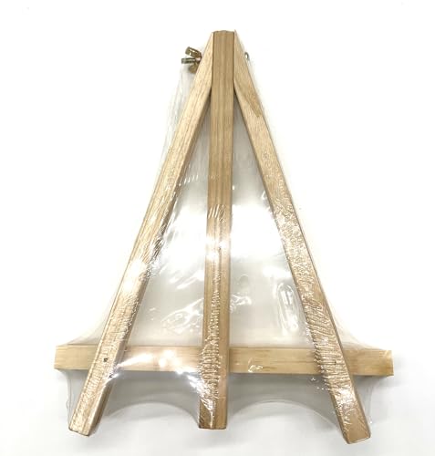 9.5 Inch Adjustable Mini Wood Tripod Easel Stand Small Tabletop Wooden Easel Painting Easel Stand Triangle Tabletop Canvas Holde Painting Canvas Painting Holder for Cards Phone Artist Photo Artworks