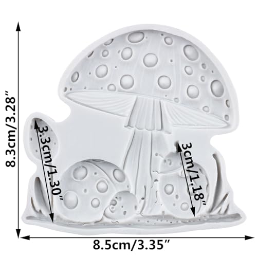 Mushroom Ladybug Polymer Clay Mold Mushroom Silicone Resin Molds for DIY Crafts Epoxy Resin Casting Air Dry Polymer Clay Plaster Jewelry Making - color: Style I
