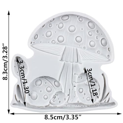 Mushroom Ladybug Polymer Clay Mold Mushroom Silicone Resin Molds for DIY Crafts Epoxy Resin Casting Air Dry Polymer Clay Plaster Jewelry Making - color: Style I