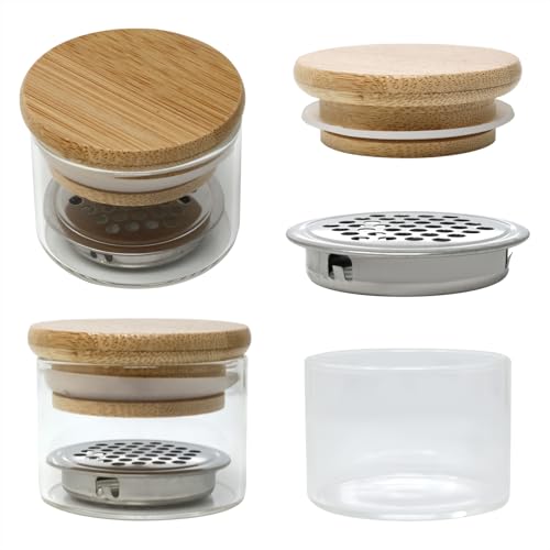 Nail Brushes Washing Cup Portable Nail Art Brush Washer Dappen Dish Acrylic Glitter Powder Nail Brush Cleaner Layered Nail Art Brush Wash Cup with Wooden Lid