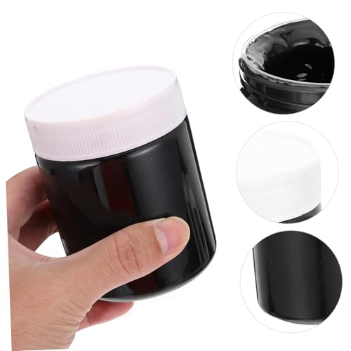 Hemobllo Water-Based Printmaking Ink 300ml Bottle Black Rubbing Pigment for ’s Art Crafts and Blow Plate Painting Supplies