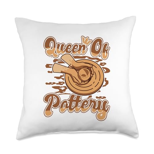 Professional Pottery Aprons Love Kit Tools Gifts Queen Pro Wheel Hobby Lover Pottery Throw Pillow, 18x18, Multicolor - size: 18x18
