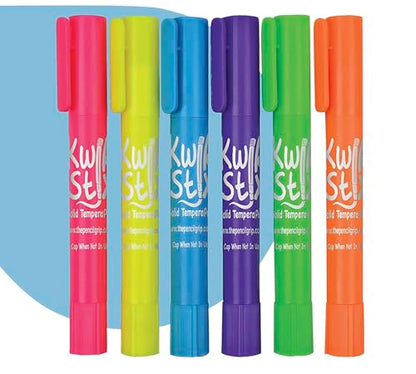 Kwik Stix Solid Tempera Paints, Thin Stix Paint Pens, Super Quick Drying, 6 Neon, 6 Metalix & 12 Classic Vibrant Colors - TPG-620 (Pack of 288) - size: 24 Count (Pack of 12)