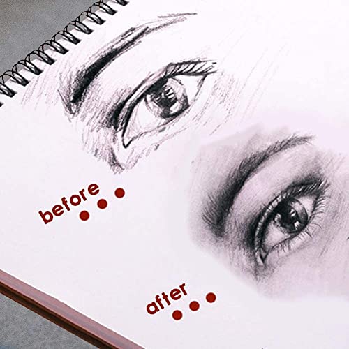 N NOROCME 12 PCS Blending Stumps and Tortillions Paper Art Blenders with Sandpaper Pencil Sharpener Pointer for Student Artist Charcoal Sketch Drawing Tools - size: 13 Pcs