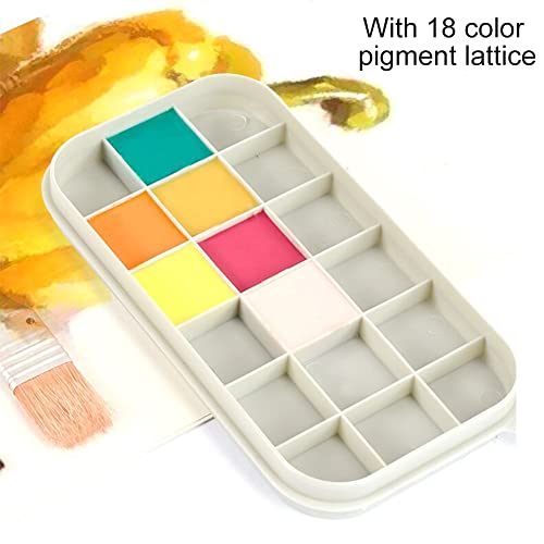 Oil Paint Brush Cleaner with Palette Tray, Paint Cups with Lids, Brush Holder, Multifunction Painting Holder and Organizer for Painting Cleaning(Grey)