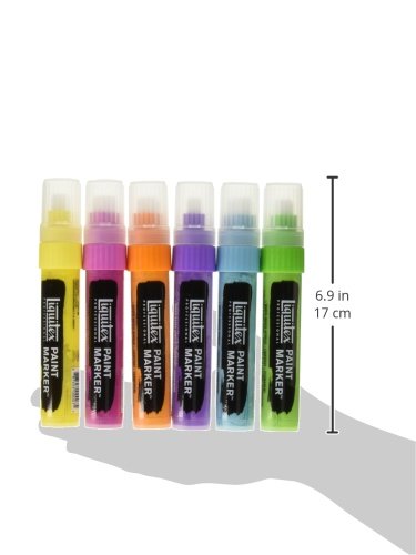 Liquitex Professional Paint Marker Set, 6 Piece, Vibrants - style: Vibrants Wide 6 Set