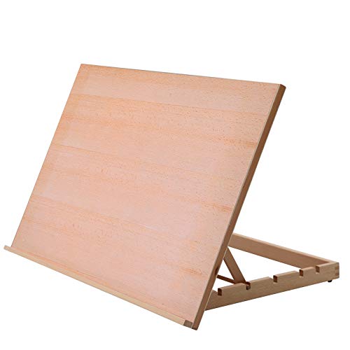 Falling in Art Extra Large 5-Position Wood Drafting Table Easel Drawing and Sketching Board, 29 1/2 Inches by 19 2/3 Inches - style: 29 1/2 L * 19 2/3 W