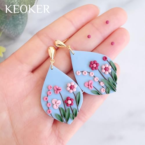 Keoker 2mm Polymer Clay Bead Roller, Polymer Clay Bead Maker, Bead Molds for Clay, Polymer Clay Tool, Polymer Clay Mold to Make 2mm Clay Beads
