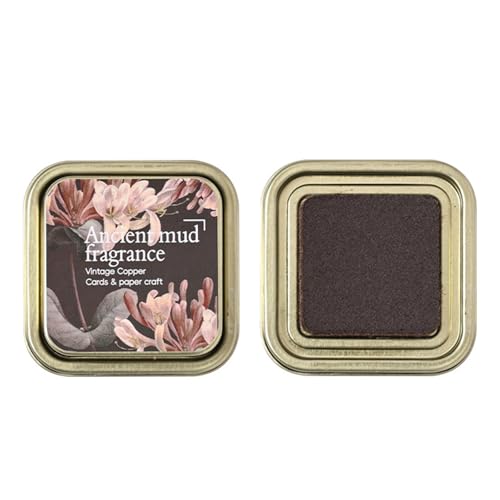 1Pc Oil Based Inks Pad Washable Craft Mat Stamp Assorted Color for Journaling Scrapbooking Traditional Color Crafting - color: copper