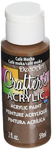 DecoArt Crafter's Acrylic Paint, 2-Ounce, Cafe Mocha - color: Cafe Mocha, size: 2 Fl Oz (Pack of 1)