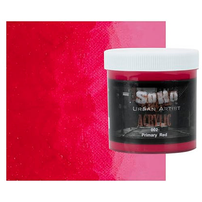 Soho Urban Artist Heavy Body Acrylic Paint - 500 ml Jar - Primary Red - Thick, Rich Color, Excellent Coverage, Professional Quality - Artists Acrylic Paint - color: Primary Red, size: 16.91 Fl Oz (Pack of 1)