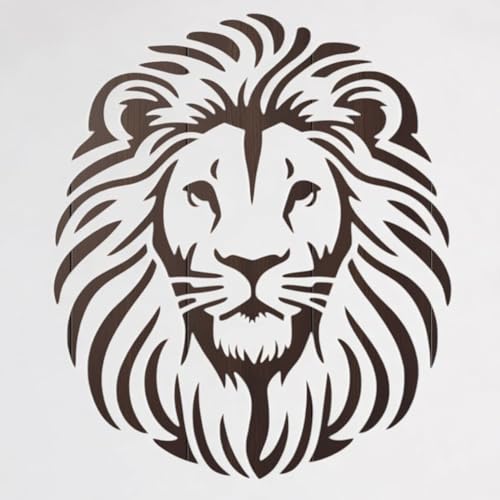 Lion Stencil – Wildlife Animal Art Stencil for Painting, Crafting and DIY Projects (3 Pcs Set) - style: Lion