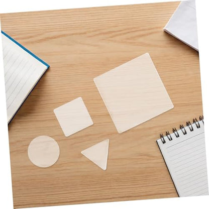 WRITWAA 4pcs Gel Printing Plates Gel Press Monoprinting Kit Reusable 8mm Thick 152x152mm for Scrapbooking Card Making and Artistic Printmaking Supplies