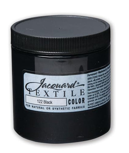 Jacquard Textile Paint 8 Oz Black - color: Black, size: 8 Fl Oz (Pack of 1)
