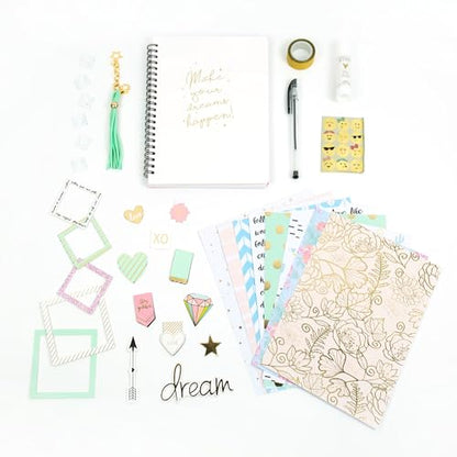 STMT D.I.Y.Journal Set, Stationary Kit with Notebook for Writing and Drawing, DIY for Girls Ages 8+, Dreamers Become Doers - style: Dreamer Journaling Set