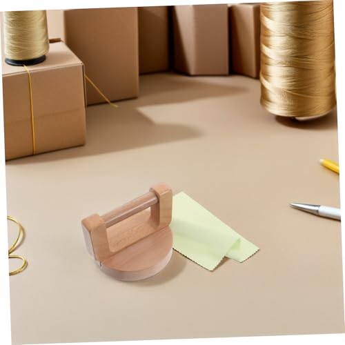 JOINPAYA Wood Baren for Printmaking with Ergonomic Handle and Wiping Cloth, Linocut Press Tool for Block and Screen Printing, Handheld Printmaking Burnisher for Artists and Craft Makers