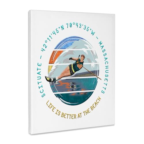 3dRose Scituate, Plymouth County, Massachusetts Summer Travel Gifts For Family Museum Grade Canvas Wrap 11x14 - size: 11"L x 14"W