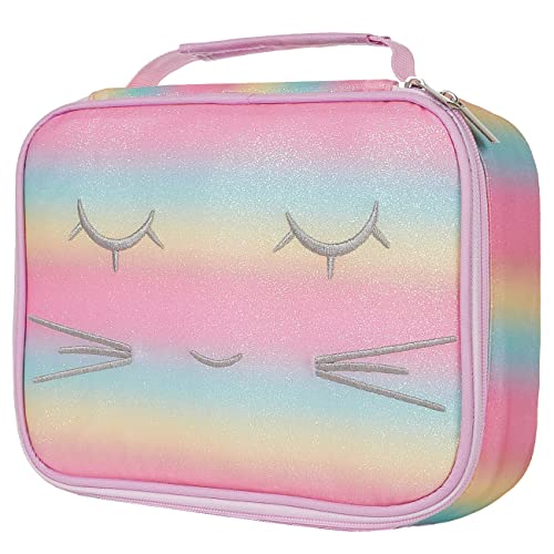 VASCHY Large Pencil Case Bag, Art Supply Marker Organizer Big Pen Pouch with Detachable Layers Slots Multiple Zipper Pockets for Kids Adults School Office Gilter Unicorn - color: Gilter Unicorn