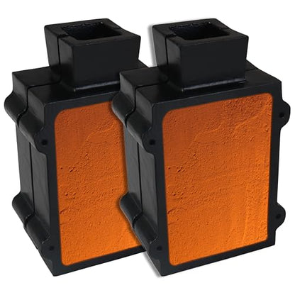 Simond Store 2 PC - Casting Sand Mold - Cast Iron Casting Flask Mold - 4 Located Pins Sand Casting Kit Used as Jewelry Casting Molds, Metal Casting Molds & Pewter Casting Molds - size: 2 Part Flask Mold Pack OF (2)