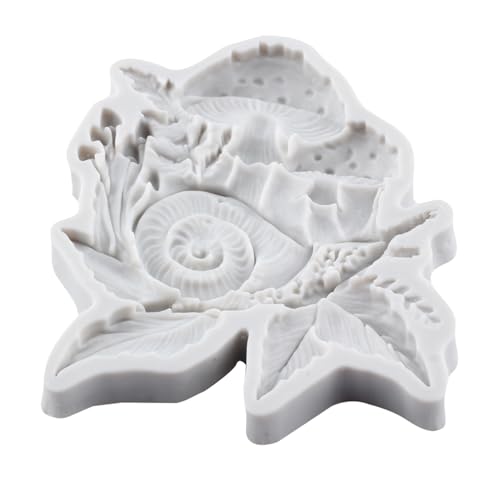 Mushroom Snail Polymer Clay Mold Snail Mushroom Silicone Molds for DIY Crafts Epoxy Resin Casting Air Dry Polymer Clay Plaster Jewelry Making - color: Style H