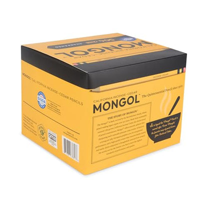 Mongol Classic Incense Cedar #2 Pencil - 504-Pack - Pre-sharpened, European Graphite Core, US Grown Cedar, Smudge Free Eraser – Nontoxic PMA Certified - size: 1 Count (Pack of 504)