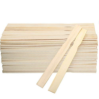 ZOENHOU 100 PCS 14 Inch Paint Sticks, Premium Wooden Paint Stir Waxing Mixing Sticks Bulk for Crafts Painting Crafting Resin Wood Paddle Hobby Projects Garden - size: 100PCS 14Inch