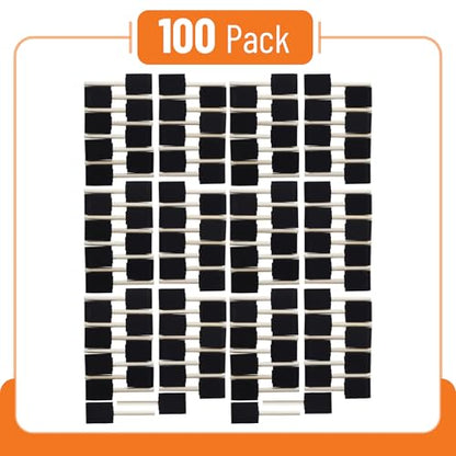 Bates Foam Paint Brushes, 2-Inch, 100 Pack - Sponge & Foam Brushes for Painting, Staining & Mod Podge - color: Black, size: 2 inch, 100 Pack