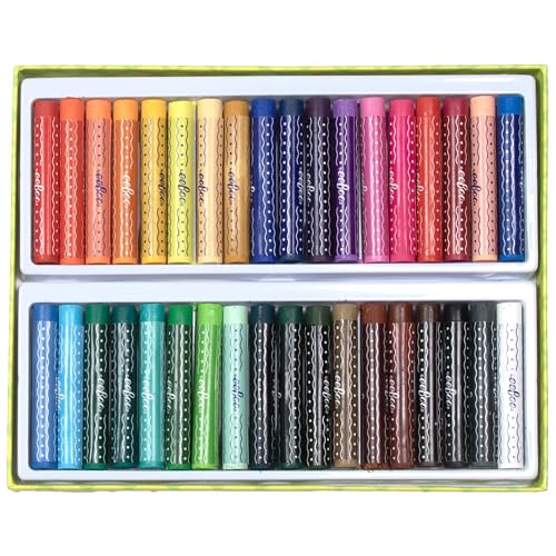 eeBoo Oil Pastels Mushroom House - 36 Artist-Quality Blendable Color Sticks, Bold Pigments for Drawing & Blending, Sliding Gift Box, Kids Ages 5+ - style: Yumi's Mushroom House