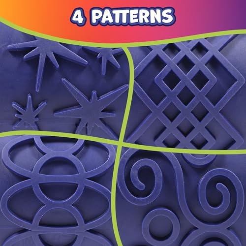 READY 2 LEARN Paint & Dough Explorers | 4 Patterns | Set 2 | Imagine Colors | Playdough Accessories | Paint Stamps and Clay Tools for Kids