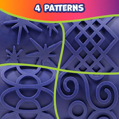READY 2 LEARN Paint & Dough Explorers | 4 Patterns | Set 2 | Imagine Colors | Playdough Accessories | Paint Stamps and Clay Tools for Kids