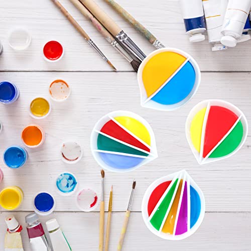 Kunyeah Split Cup, 200ml Resin Silicone Paint Pouring Cup, Reusable DIY Making Painting Tools, 4 Chambers, Ideal for Home Cold Drinks, Modern, Thanksgiving, Christmas, Birthday Gift - color: 4 Chambers