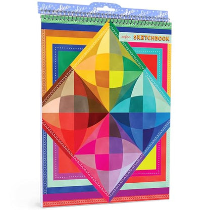 eeBoo: Rainbow Colors Spiral Bound Blank Sketchbook - 60 Pages, 140 GSM/95 LB Paper, 8.5x11, Eco-Friendly, Kids Art Supplies - style: Rainbow Colors