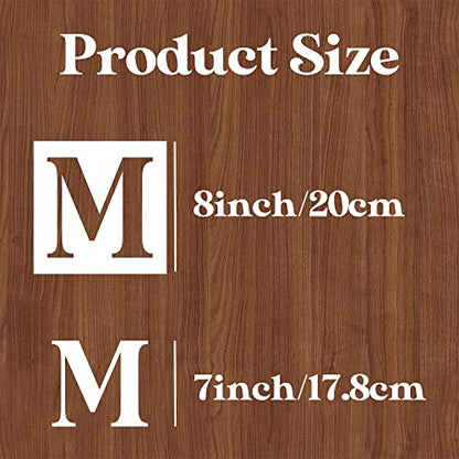 8 Inch Large Letter Stencils - Alphabet Stencils for Painting on Wood, DIY Crafts & Wall Signs - size: 8inch