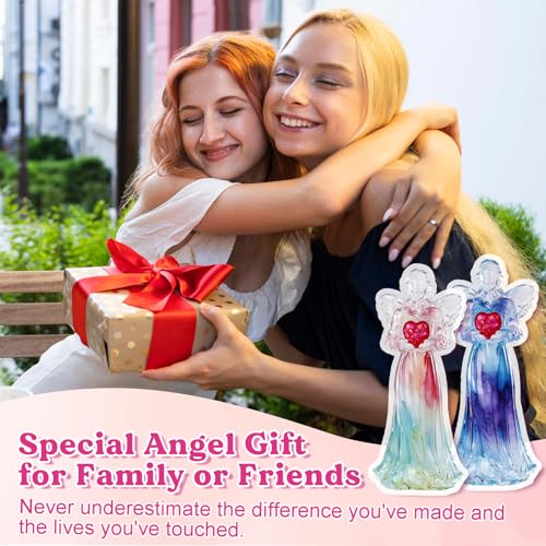 LET'S RESIN 2pcs Angel Figurines Resin Molds, Angel Silicone Molds for Preserved Flowers, DIY Resin Art, Gift for Woman-Retirement/Mother's Day - size: Middle