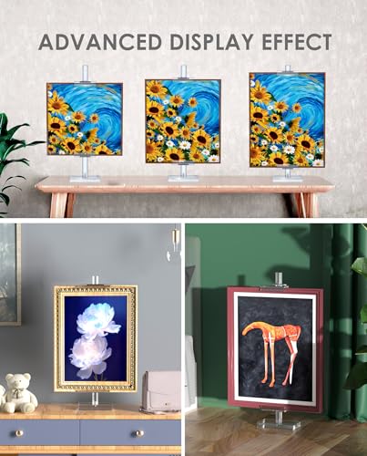 Adjustable Tabletop Acrylic Easel Stand for Picture Frames & Photo Display – Art Easel, Holds Frames up to 17" H, Perfect for Table Decor, Wedding Sign, Artwork Holder (1) - size: 1-Pack, 17"H