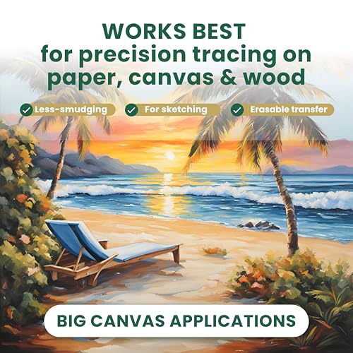 MyArtscape Graphite Transfer Paper Roll 17" x 30ft – Black Carbon Wax Paper for Precise Drawing & Tracing - size: 17" x 30ft