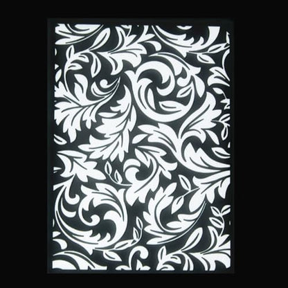 Swirls Texture Plastic Embossing Folders for Cards Making Baroque Filigree Embossing Stencils for DIY Paper Crafts Scrapbooking Polymer Clay Decoration
