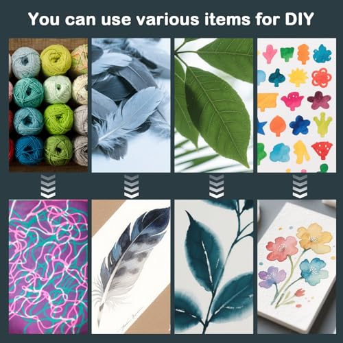 INNOVAYOU 5 * 7 and 8 * 10inch Gel Plates for Printing - Reusable, with Press Rubber, for Card Making, Arts and Crafts, Scrapbooking, Diary, Home Decoratio