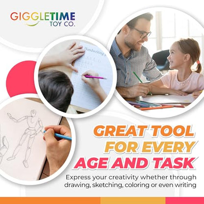 GRAPHITE Round Misprint Set – 2 HB Lead, Unsharpened with Erasers | Great for Drawing, Crafts, Gifts & Classroom Use – Box of 144