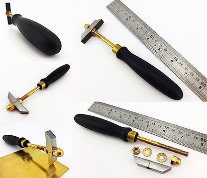 1pc 20 Lines Print Printmaking Copperplate Carving Etch Mezzotint Pull Rows Line Cutter Chisel Tool