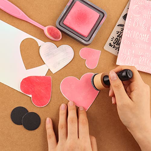 129PCS Mini Ink Blending Tool Set ,Include 3PCS Mini Ink Blending Tools and 86PCS Replacement Foam Pads Drawing Distressing Blending,40PCS Medium-Grit Sandpaper Sanding Disks for sanding & distressing - color: 129pcs in Total