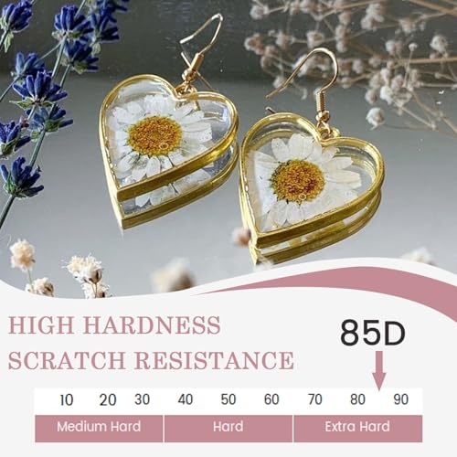 Bsrezn 2000g UV Resin Hard with Mica Powders of 12 Colors and 8 Wooden Sticks for Jewelry Making (1000g x 2) - size: 2000g